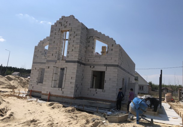 Строительство частного дома из газоблоков